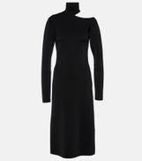 Ferragamo Mockneck jersey midi dress