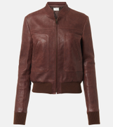 The Row Bader leather jacket
