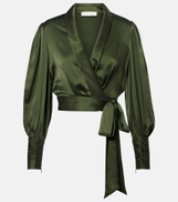Zimmermann Wrap Top in Silk