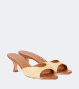 Staud Brigitte 55 leather-lined mules