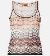 Missoni Zig Zag sequined lame top