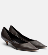 The Row Liisa Three leather pumps
