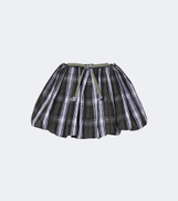 Patou Checked balloon miniskirt