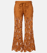 Zimmermann Coco Flared Pants in Lace