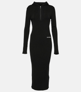 Jil Sander Wool-blend midi dress