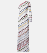 Missoni Zigzag asymmetric maxi dress