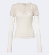 Acne Studios Layered jersey top