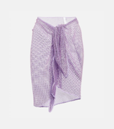 Simkhai Doris embellished mesh beach cover-up
