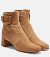 Roger Vivier Tres Vivier Polly 45 leather ankle boots