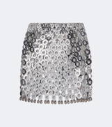 paco rabanne Rabanne Chainmail embellished miniskirt