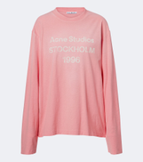 Acne Studios Logo cotton and hemp jersey T-shirt