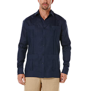 Cubavera Men S Big Long Sleeve 100 Linen Guayabera Dress Blues 4x Large Tall Price In Dubai Uae Compare Prices