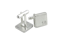 Anniversary Gifts Square Cufflinks With 18 Engraved 18th Anniversary Price In Dubai Uae Compare Prices