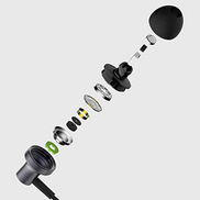 Xiaomi Mi Wired Universal In Ear Headphones Pro 2 Polished Exterior With Remote Control And Microphone Graphene Diaphragm And Dual Driver Braided Wire Microphone Clearer Calls 3 5 Mm Black Price In Dubai Uae