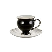 Karaca Nigrum 5 Parca Standli Porselen Kupa Mug Seti Karaca