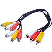 Yan 12 Ft Rca Audio Cable Single Extension Composite Male To Female Plug M F New Usb Cables