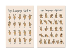 5M BOX American Sign Language Poster 12x18