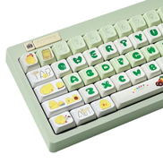 COOMICKEY Green Chicken 121 Keys Keycaps, PBT Dye Sublimation KTA ...