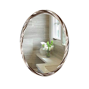Tianyitrade 60cm Diameter Circular Wall Mirror Brass Hanging Metal Frame Simple Design Art Deco For Bathroom Bedroom Anti Fog Color Silver Size 56 76cm Price In Dubai Uae Compare Prices