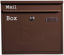 Outdoor Mailboxes Locking Mailbox Wall Mount Mailbox Anti-Rust ...