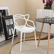 Mhd Contemporary Modern Molded Plastic Chair Stacking Side Chair Kitchen And Dining Room Nordic Casual Restaurant White Price In Dubai Uae Compare Prices