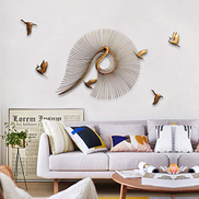 Wlher Metal Abstract Peacock Wall Decor Outdoor Garden Wall Decor Or Indoor Living Room Bedroom Kitchen Bathroom Antique Sculpture Peacock Wall Hangings Easy To Install 120cm Price In Dubai Uae Compare