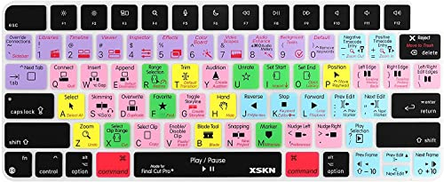 XSKN Final Cut Pro Shortcut Keyboard Cover Skin for 2021 Released iMac ...