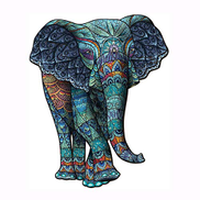 Qhwj Wooden Jigsaw Puzzles Unique Animal Shaped Puzzle Pieces Animal Puzzle Games For Adults And Children 3d Wooden Puzzle With Elephant Xl Price In Dubai Uae Compare Prices