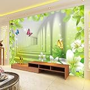 Edipieo 3d Wall Stickers Murals Self Adhesive Removable Wall Mural Stick Printed Wallpaper Lily Butterfly Green Leaf Modern Painting Abstract Art Stereoscopic Spacewallpapersize 350cmx245cm 138x96 45inch Price In Dubai Uae Compare Prices