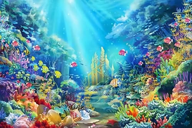 Yeele 12x6ft Underwater World Backdrop Under The Sea Colorful Fish Coral Marine Life Background Large Vinyl Photography Backdrop Themed Party Decoration Kids Baby Portrait Shooting Studio Props