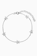 KHAILO SILVER Star Crystal Bracelet in Sterling Silver