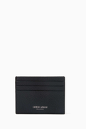 Giorgio Armani GA Logo Card Holder in Leather