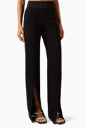 Simkhai Ariah Front Slit Pants in Acetate-blend