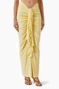 Christopher Esber Vivenda Draped Maxi Skirt in Viscose