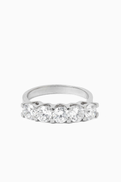 KHAILO SILVER Embedded Five-Stone Ring in Sterling Silver