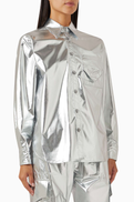 MCM Metallic Shirt in Nylon