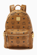 MCM Small Stark Side Studs Backpack in Visetos