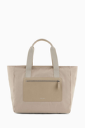 Giorgio Armani Medium Shopper Tote Bag in Nylon & Pebbled Leather