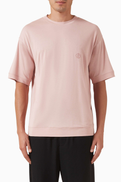 Giorgio Armani Micro GA Logo T-shirt in Viscose