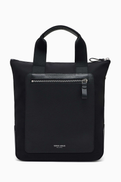 Giorgio Armani Small Shopper Tote Bag in Nylon & Leather