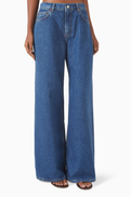 Reformation Cary Wide-leg Jeans in Denim