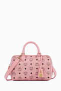 MCM Mini Ella Boston Bag in Visetos Coated Canvas