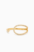 NASS Diamond Open Ring in 14kt Yellow Gold