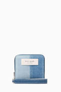 Kate Spade New York Logo Small Compact Wristlet in Denim