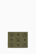 MCM Small Aren Bifold Wallet in Visetos Canvas