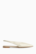 Bottega Veneta Sofia Slingback Ballet Flats in Leather