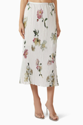 Vince Pleated Side-tie Skirt