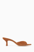 Staud Brigitte 55 Mule Sandals in Suede