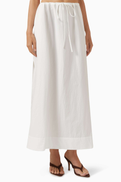 BONDI BORN Kyoto Drawstring Maxi Skirt