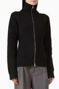 Maison Margiela Zip Cardigan in Wool